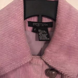 Corduroy jacket; waist length